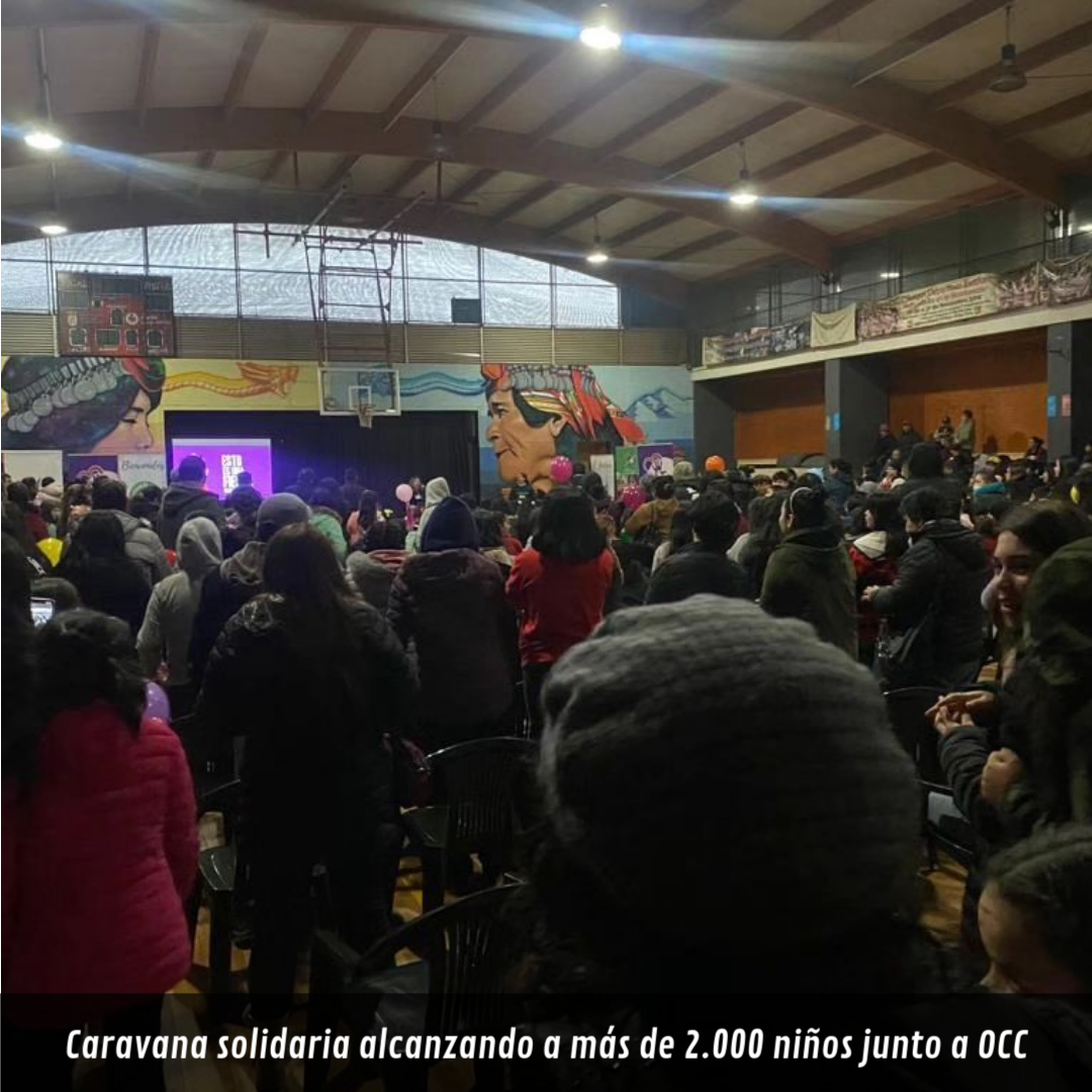 Caravana solidaria alcanzando a más de 2.000 niños junto a OCC