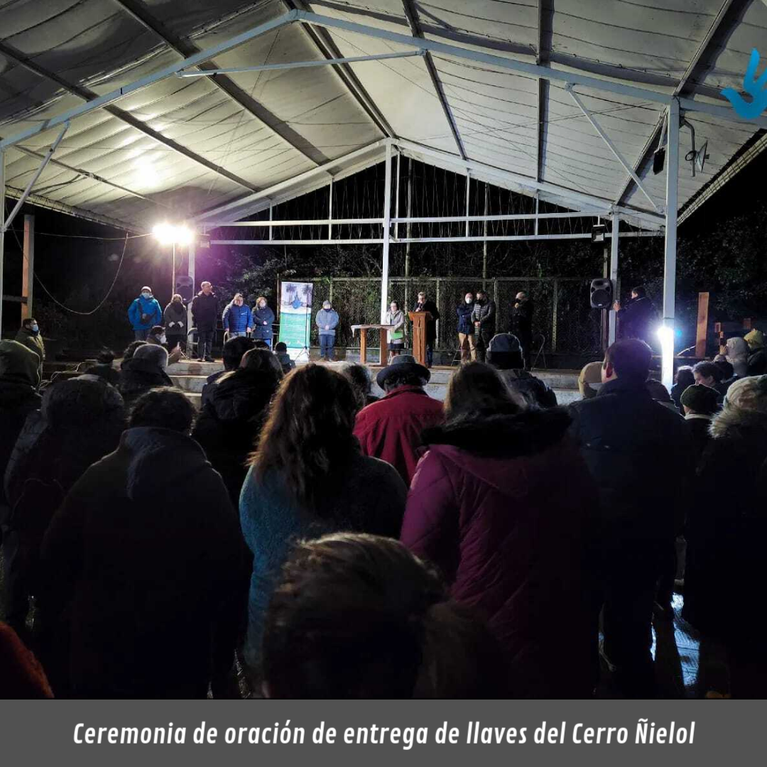 Ceremonia de oración de entrega de llaves del Cerro Ñielol