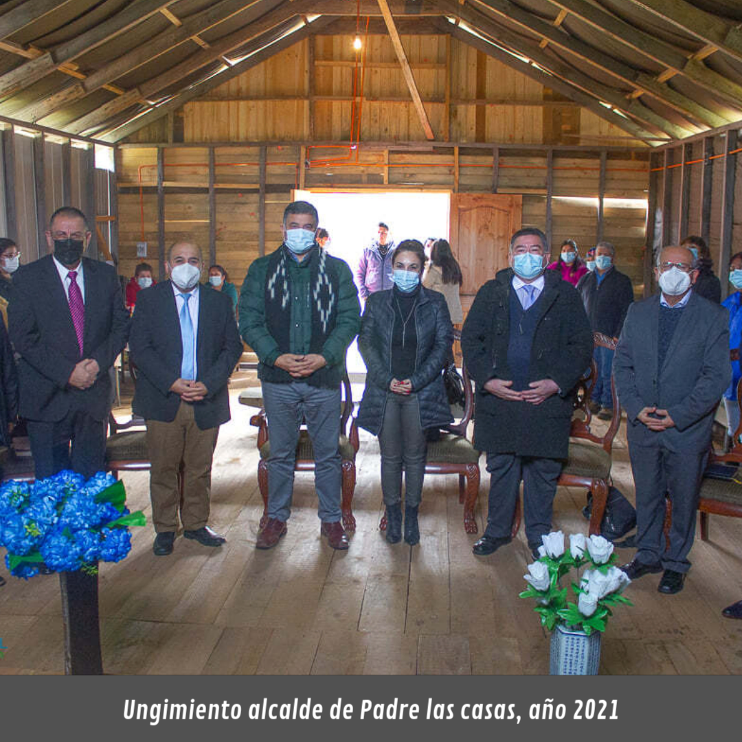Ungimiento alcalde de Padre las Casas, año 2021